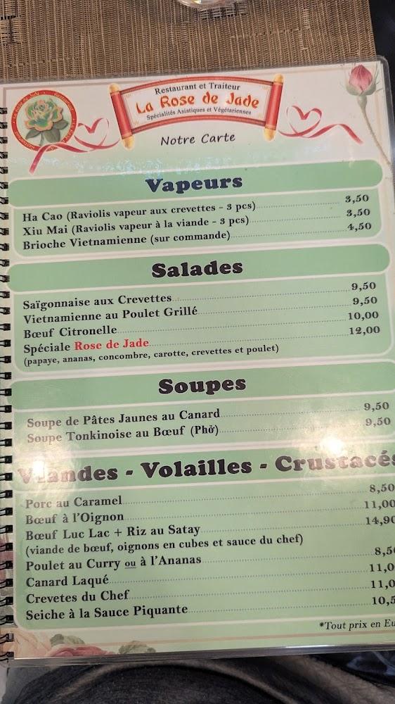 La Rose De Jade - Menu Image 3