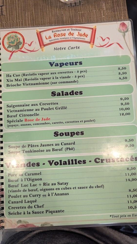 La Rose De Jade - Menu Image 4